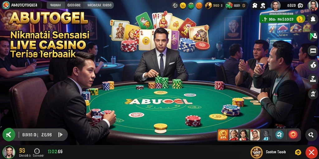Tampilan gameplay Live Casino ABUTOGEL yang seru dan interaktif.