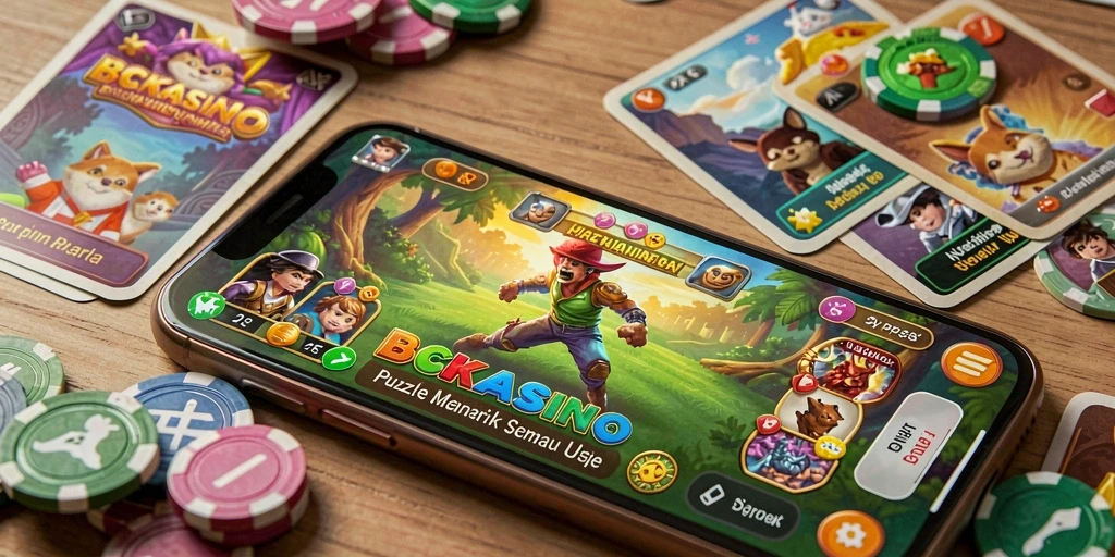 Tampilan gameplay BCKASINO dengan teka-teki yang menarik.