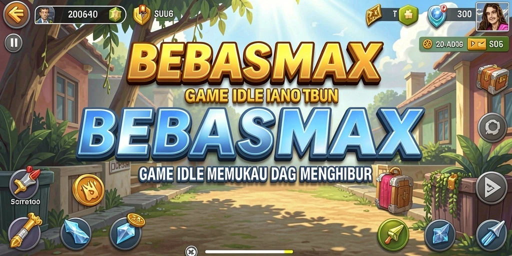Tampilan gameplay menarik BEBASMAX dengan mekanisme Idle yang seru.