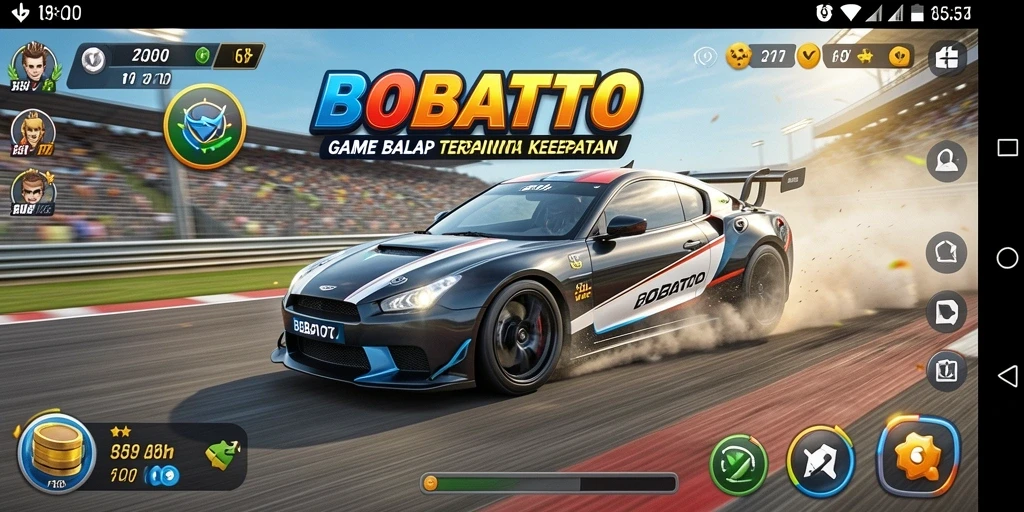 Gameplay seru dalam balapan penuh tantangan di BOBATOTO.