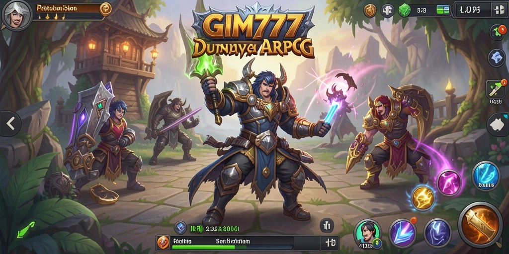 Tampilan grafis yang menakjubkan dalam gameplay ARPG GIM777.