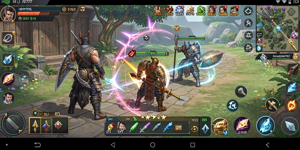 Tangkapan layar yang menampilkan gameplay seru HQ777.