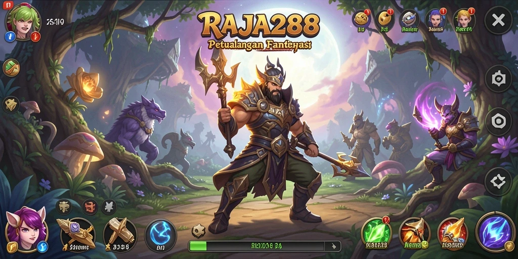 Tampilan gameplay menegangkan dalam dunia RPG yang kaya.