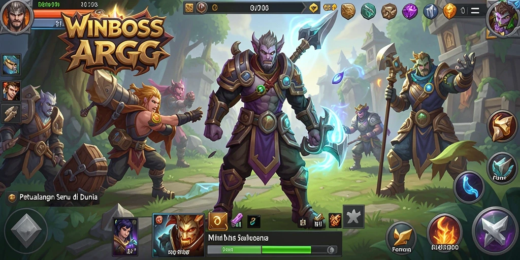 Gameplay menarik dan seru di dunia <strong>WINBOSS</strong> ARPG.